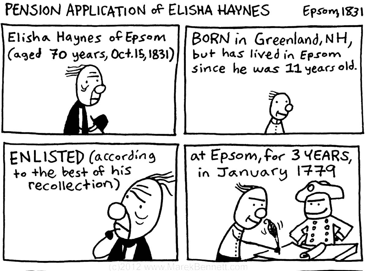 Pension Application of Elisha Haynes (Epsom)