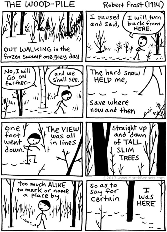 Poetry-Frost-TheWood-pile-01-www.MarekBennett.com