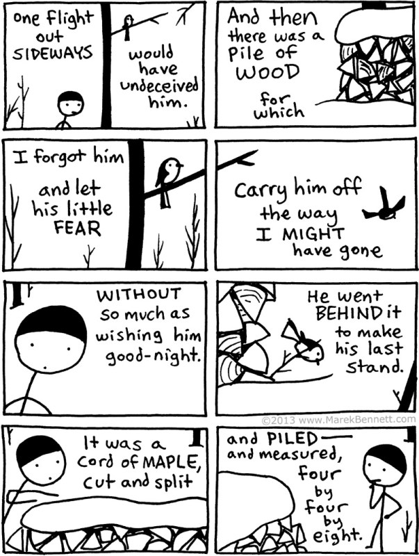 Poetry-Frost-TheWood-pile-03-www.MarekBennett.com