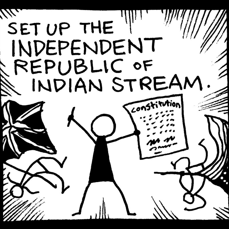 Republic of Indian Stream (Highway Marker #0001)